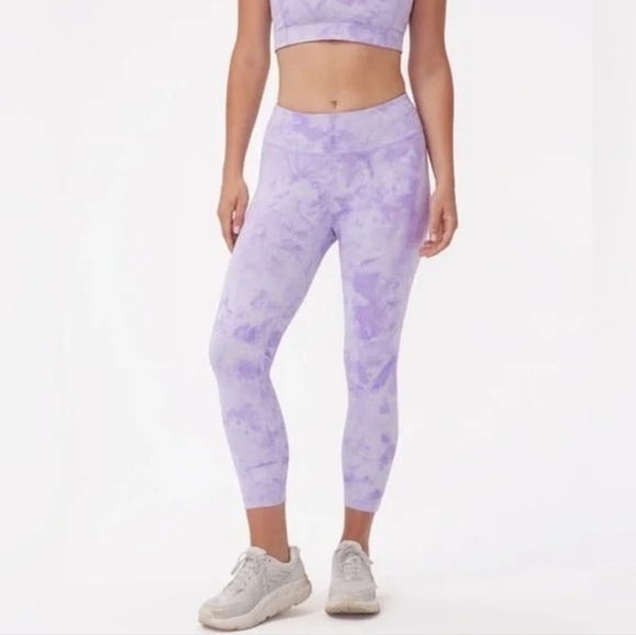 Pants - Outdoor Voices Purple Tie-Dye Leggings Size Small